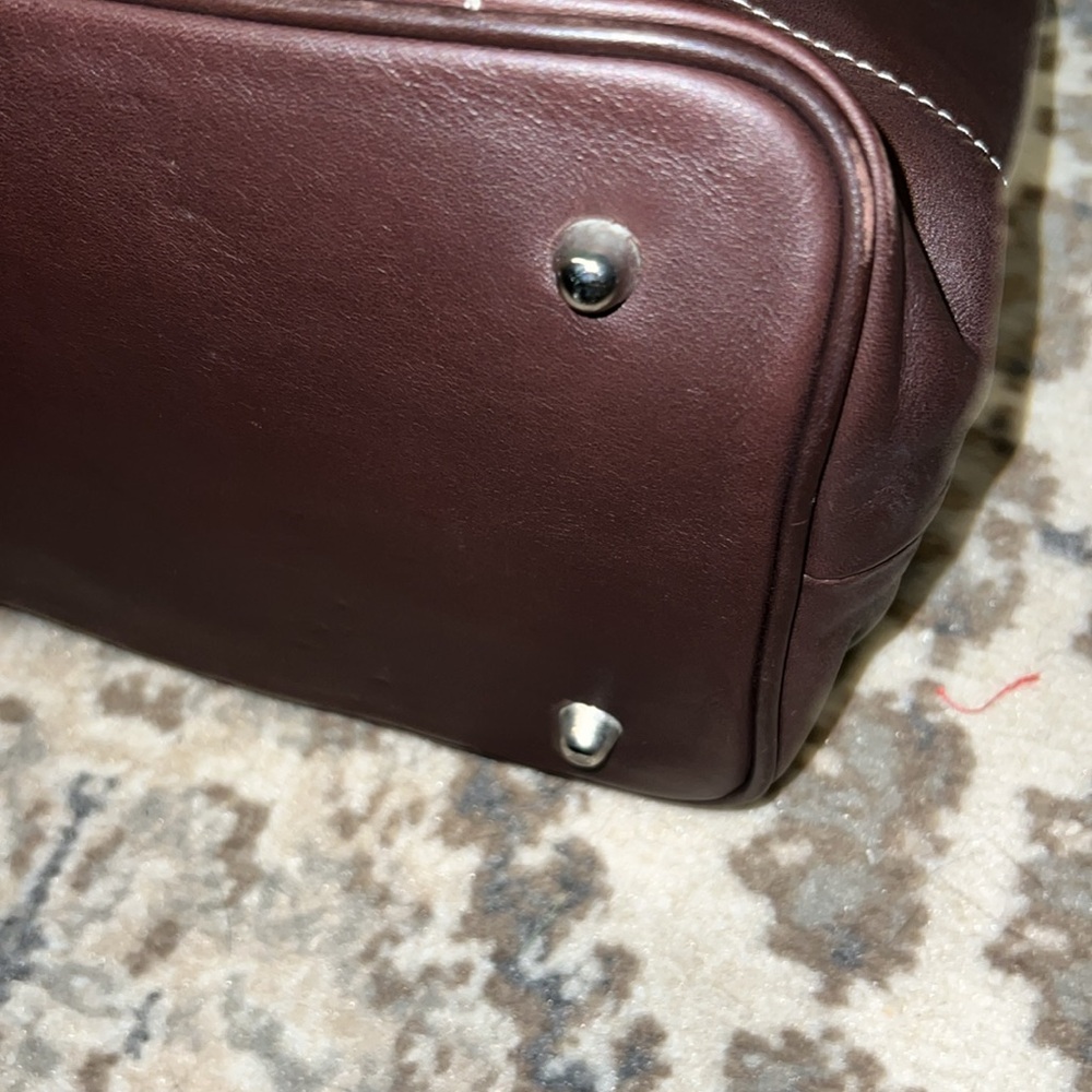 Coach Hamptons 7757 brown leather large tote/carryall handbag - Picture 7 of 10